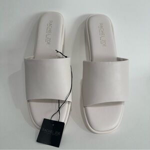 Rachel Zoe Women's Tudor Ivory Slide Sandals Size 9.5 NEW WITH TAGS